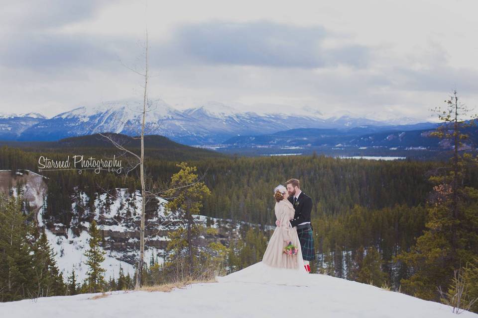 Edmonton, Alberta bride and groom