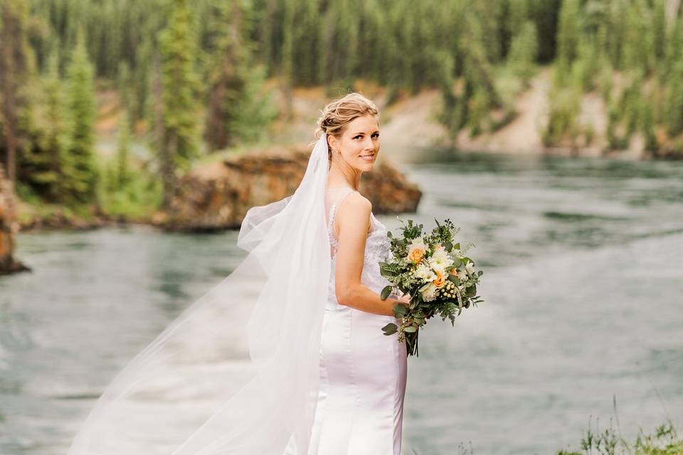 Yukon Bridal Portrait