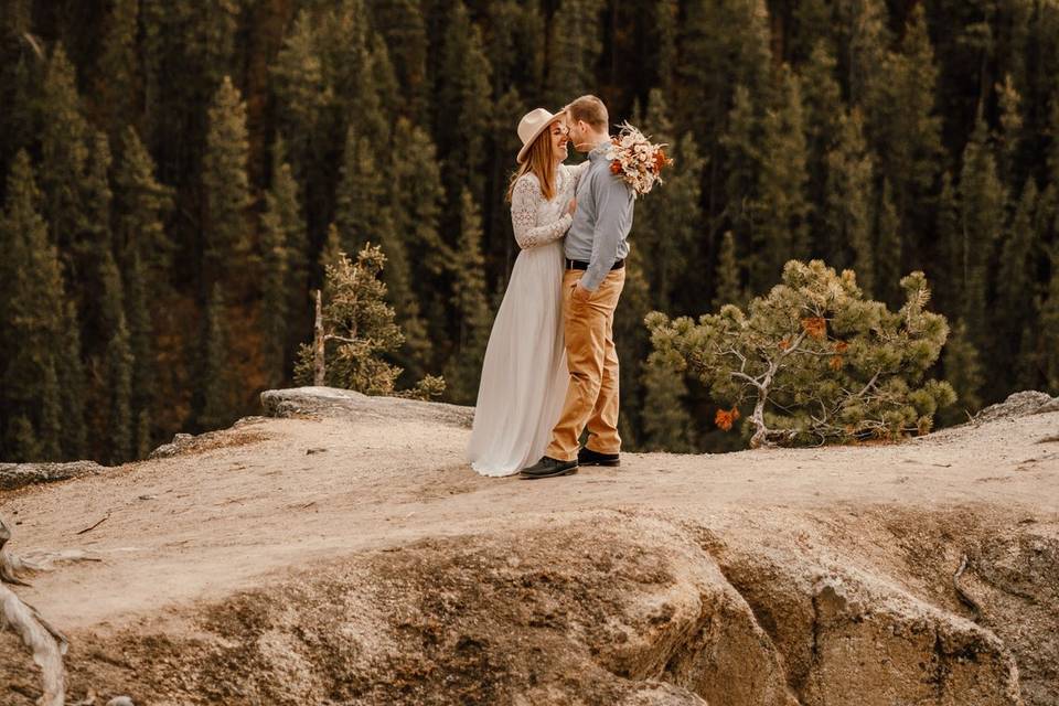 Boho elopement