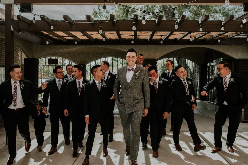 Groom and groomsmen