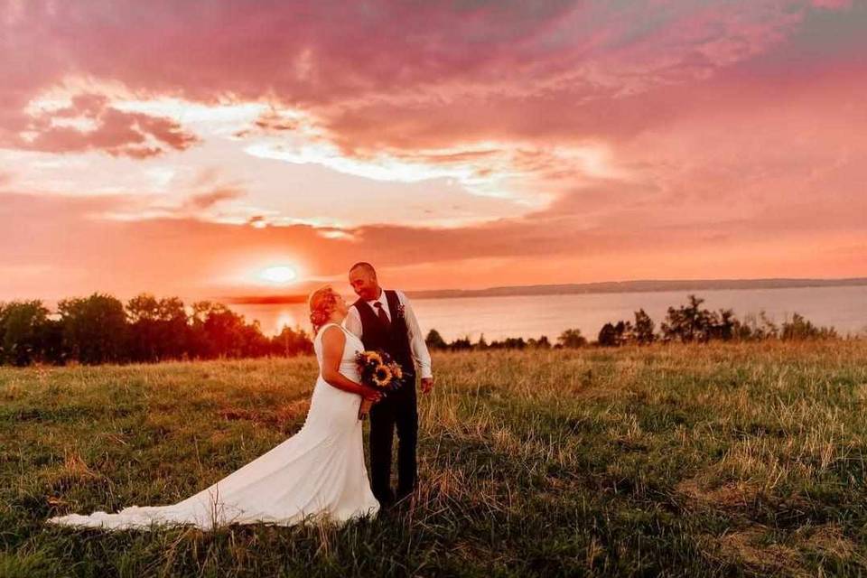 Sunset couples photo