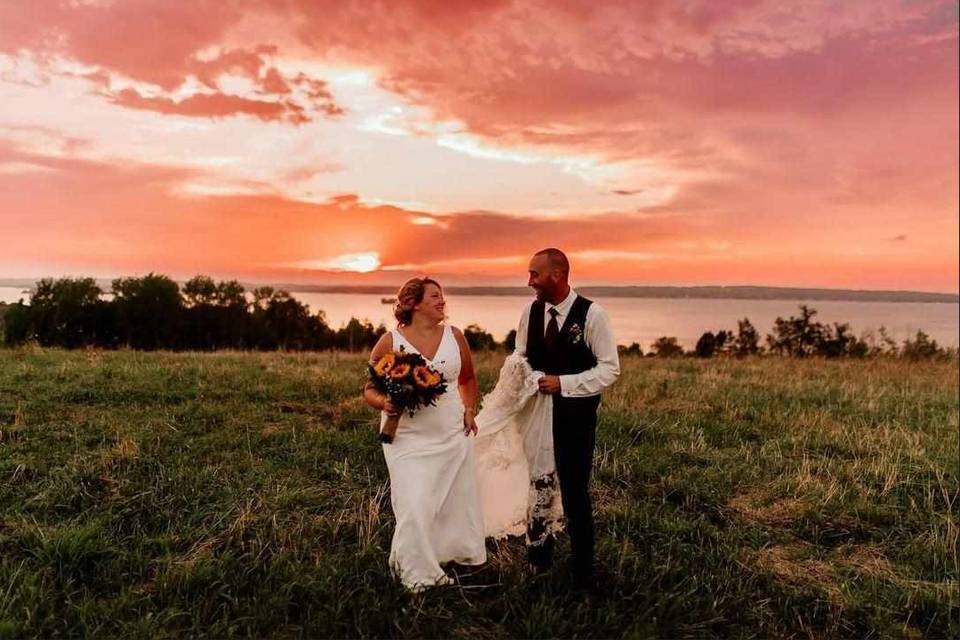 Sunset couples photo