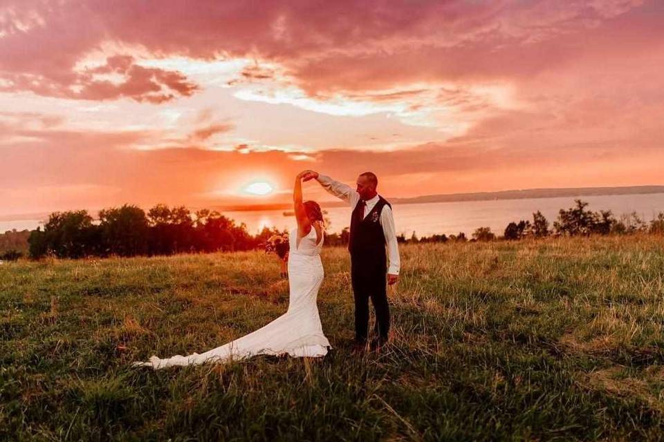 Sunset couples photo