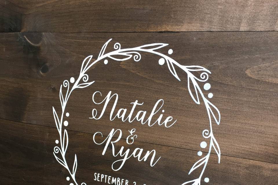 Wreath guest book