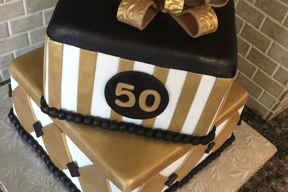A50th birthday cake