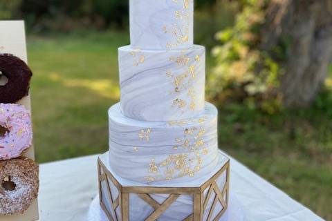 Marble Geo Wedding Cake