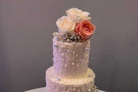 Beaded Pearl Wedding Cake