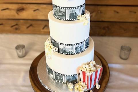 Custom Photo Wedding Cake