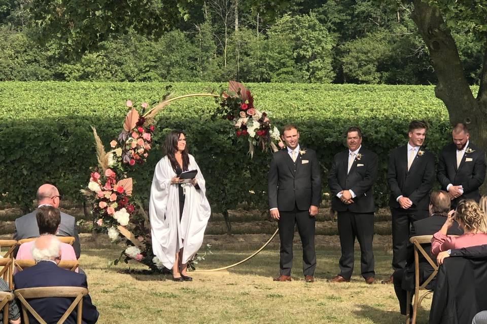 Backyard wedding Hamilton 2021