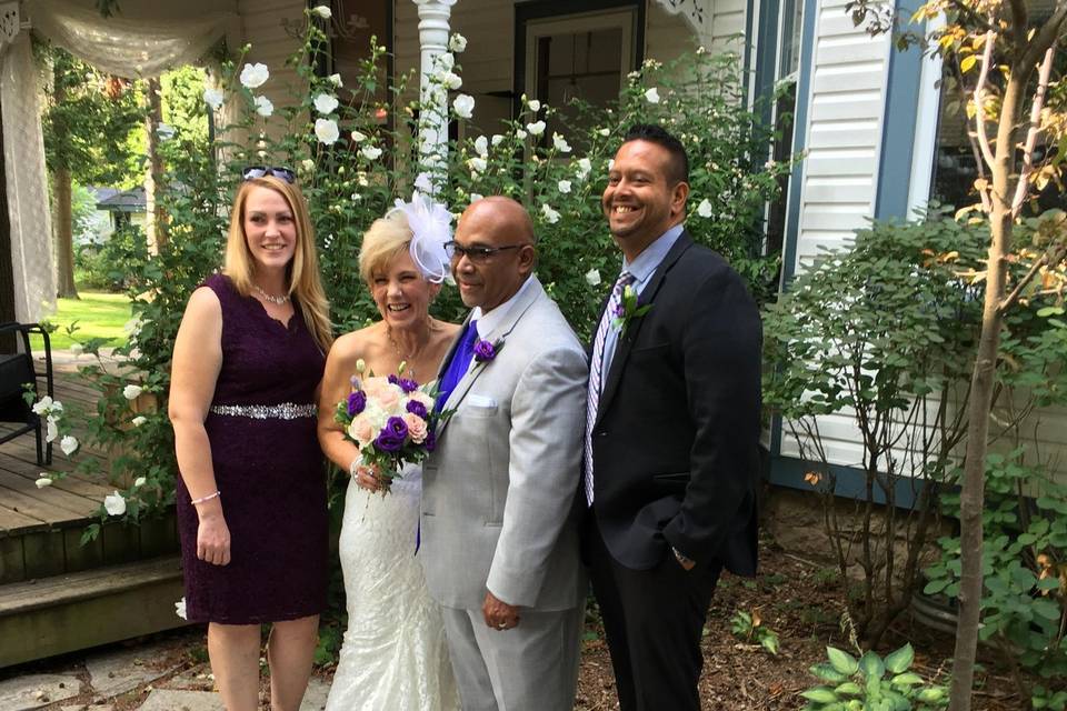 Casual backyard wedding 2020