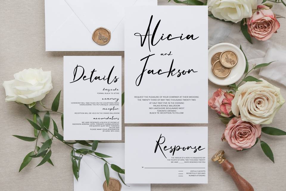 Modern Wedding Invitation