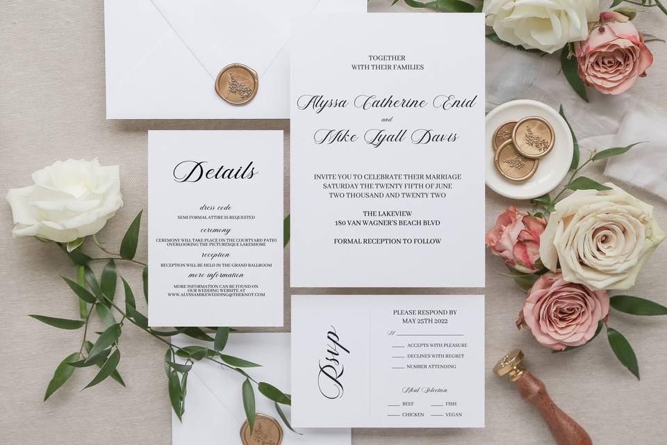 Modern Wedding Invitation