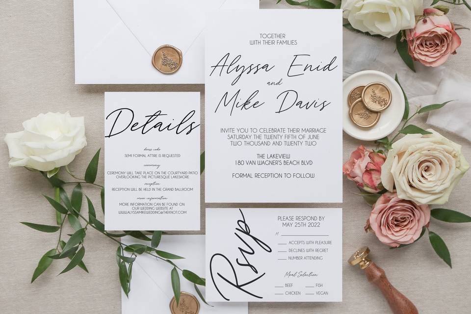 Modern Wedding Invitation