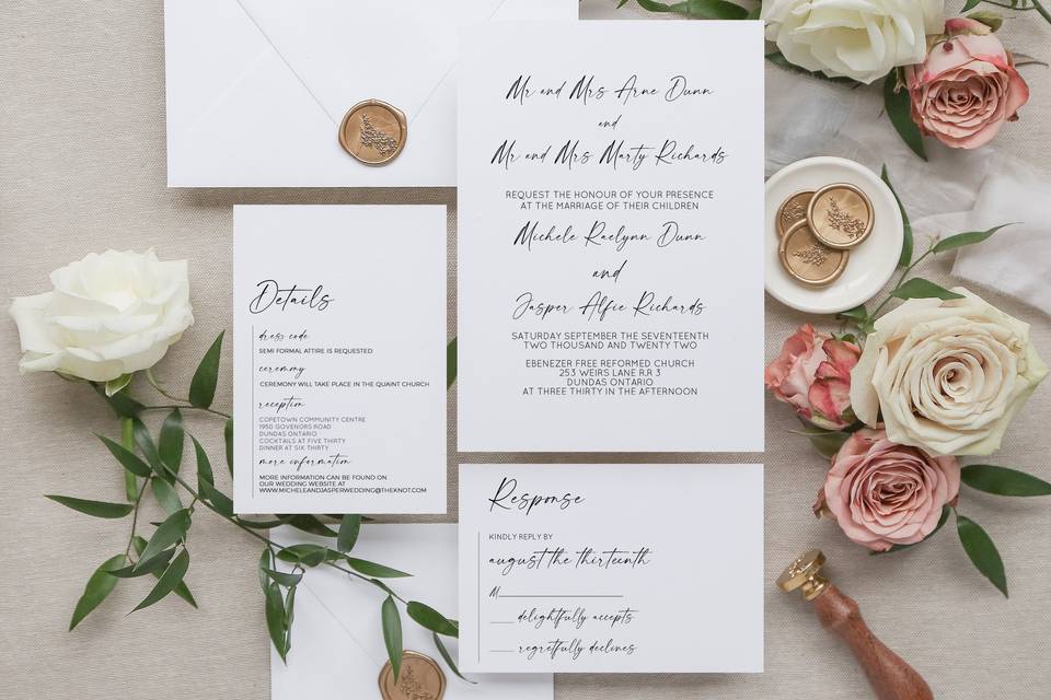 Modern Wedding Invitation