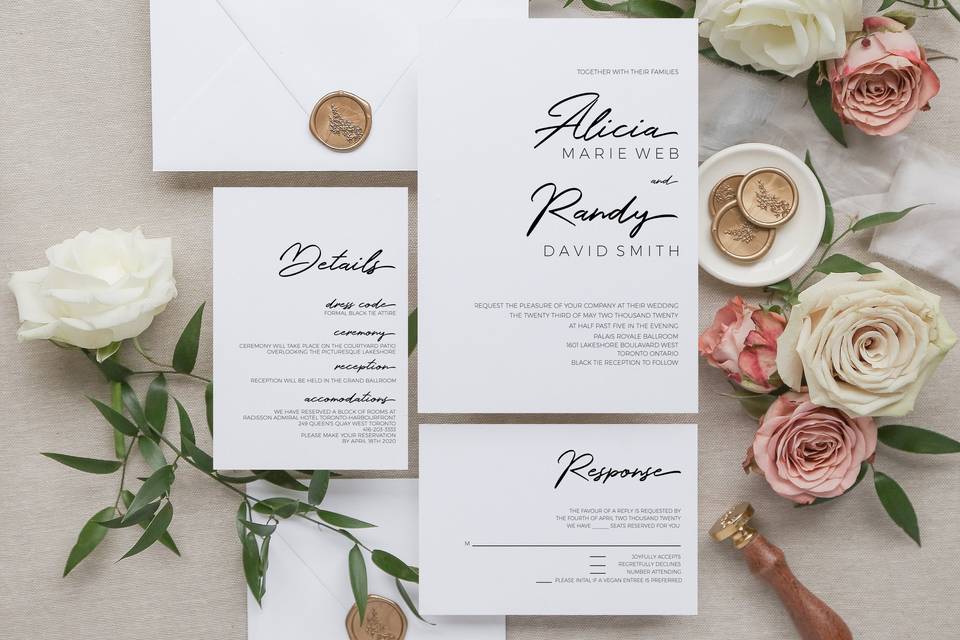 Modern Wedding Invitation