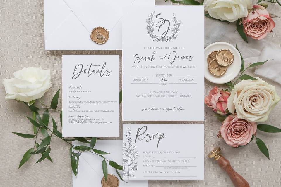 Modern Wedding Invitation