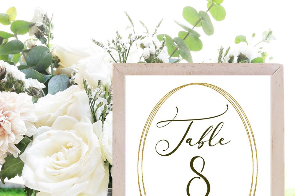 Woodland Forest Table Number