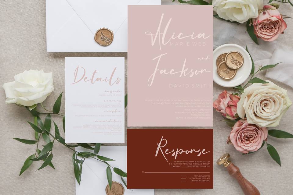 Modern Wedding Invitation