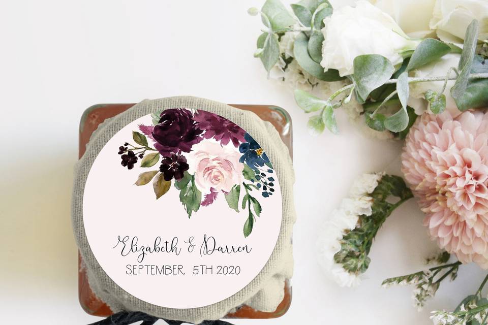Beautiful floral stationery