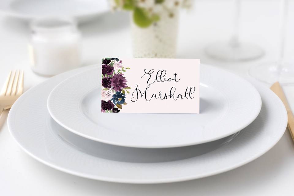 Custom place card