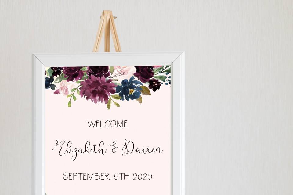 Wedding sign