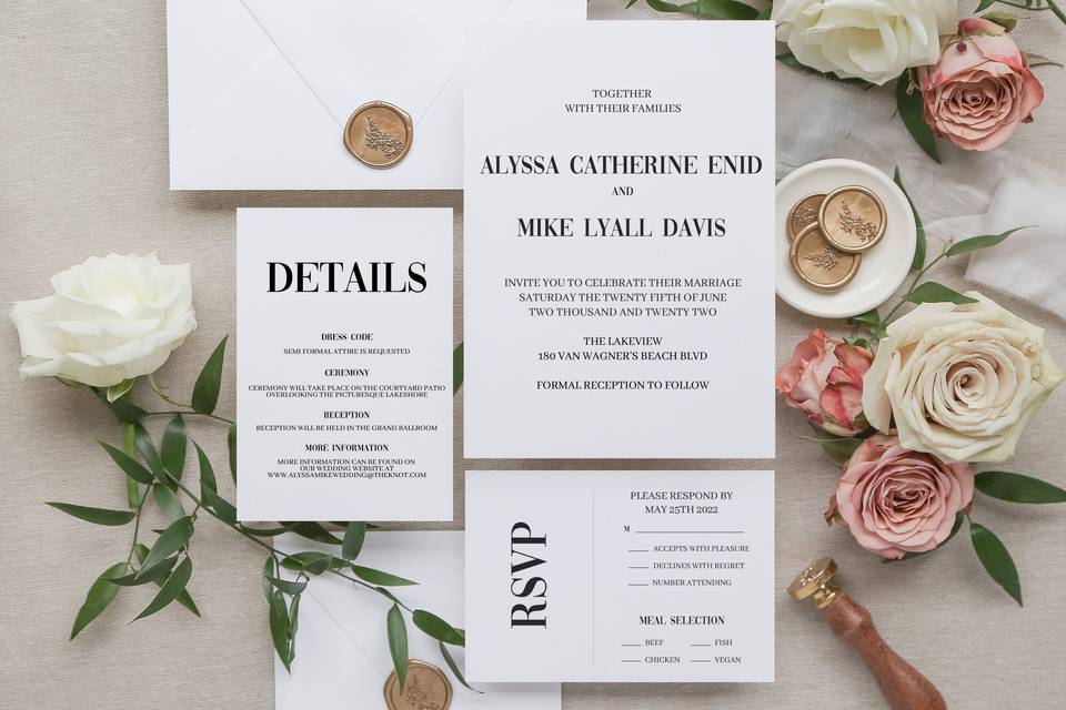 Modern Wedding Invitation