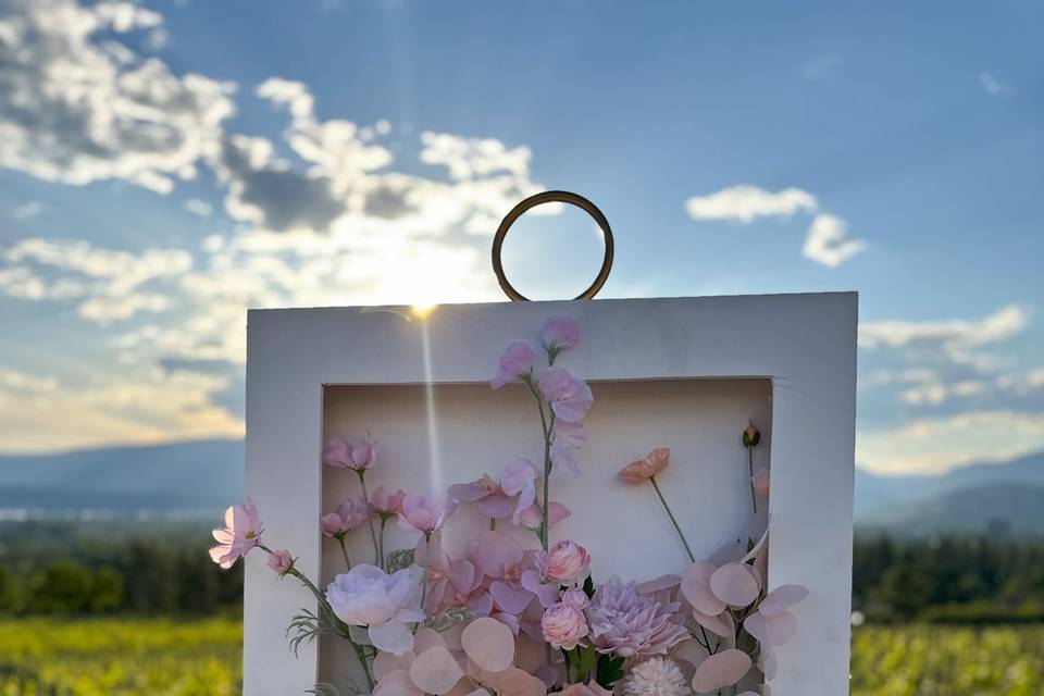 Flower Box Welcome Sign