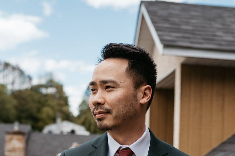 Groom portrait