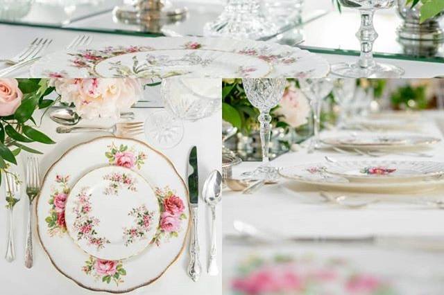 the Dish & the Spoon Vintage China, Crystal and Silver Rentals