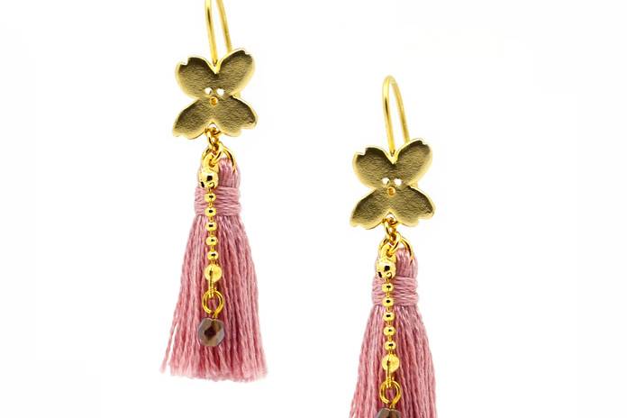 Three tassels earrings