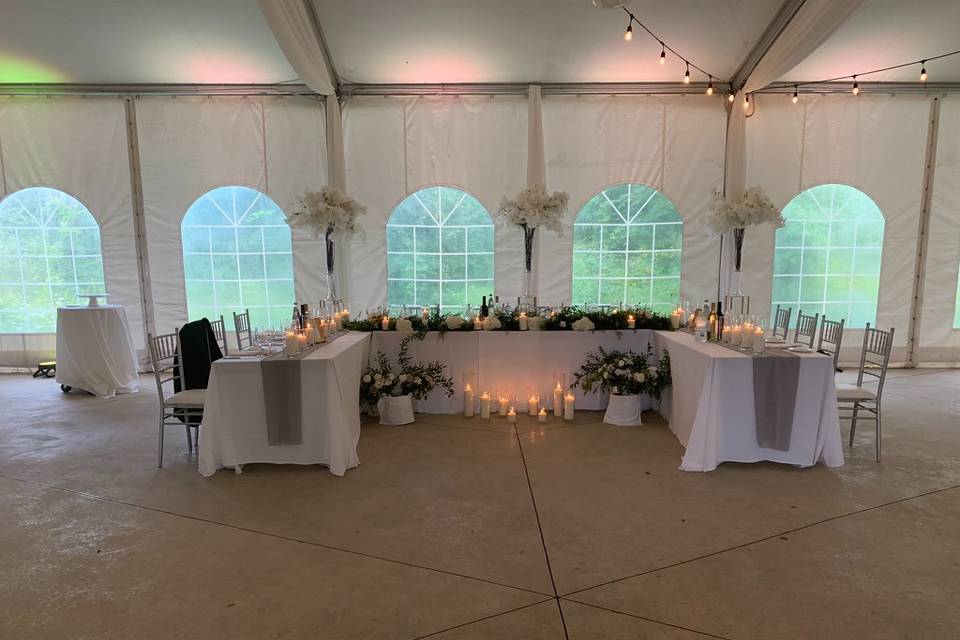 Tented wedding