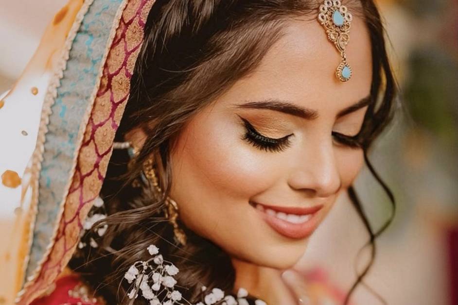 Soft bridal makeup