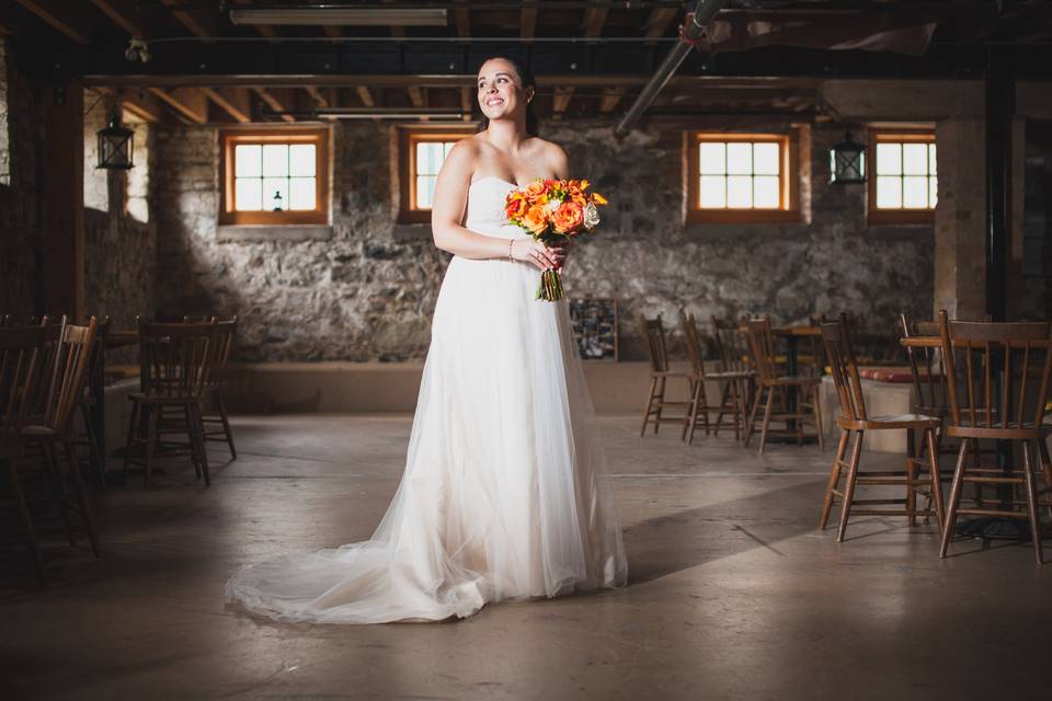 Dressed to walk down the aisle