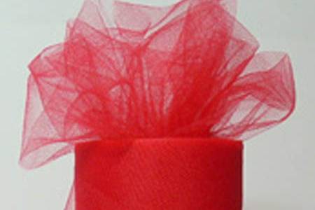 Red tulle