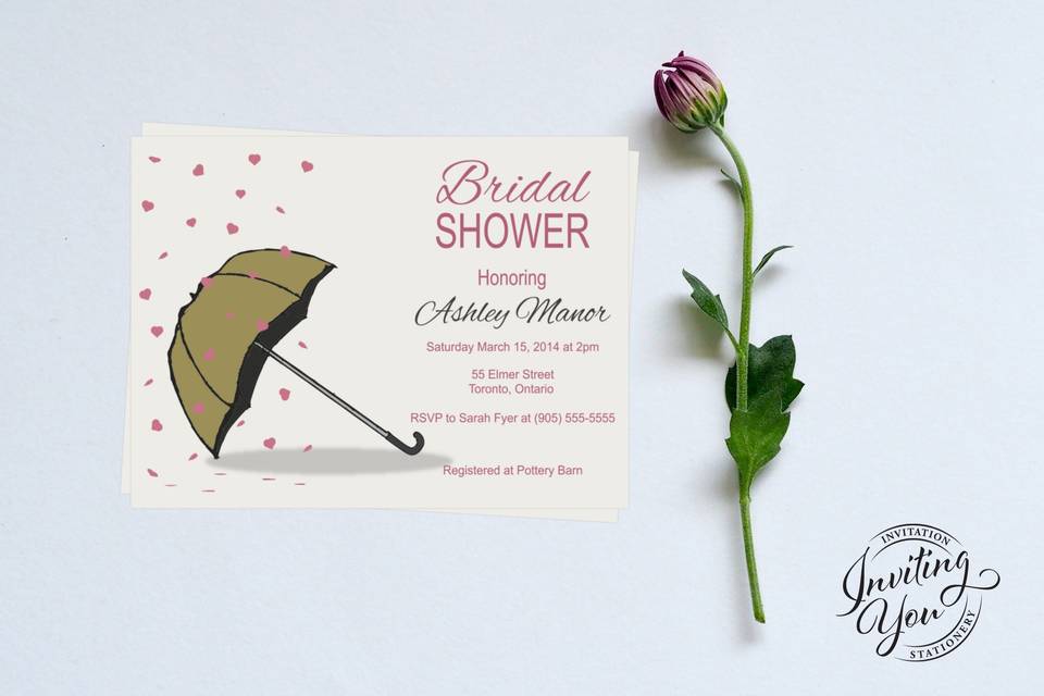 Wedding shower invite