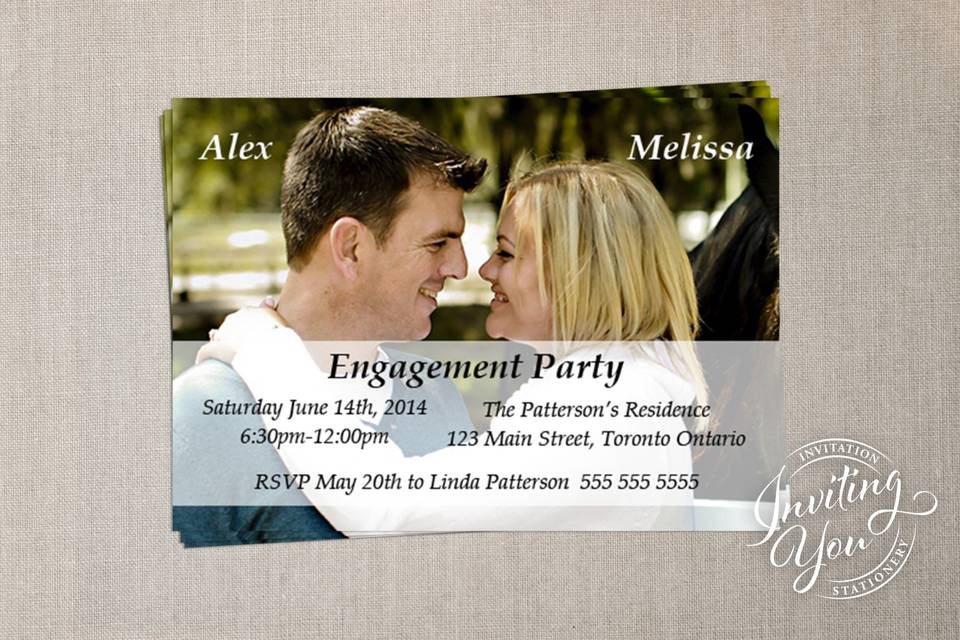Engagement party invite