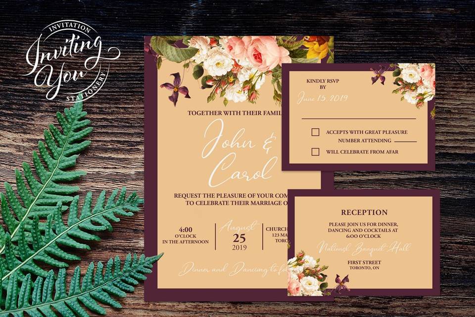 Inviting You Stationery- Graphicrule