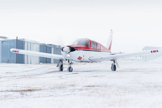 Wedding Snowy Tarmac Scene