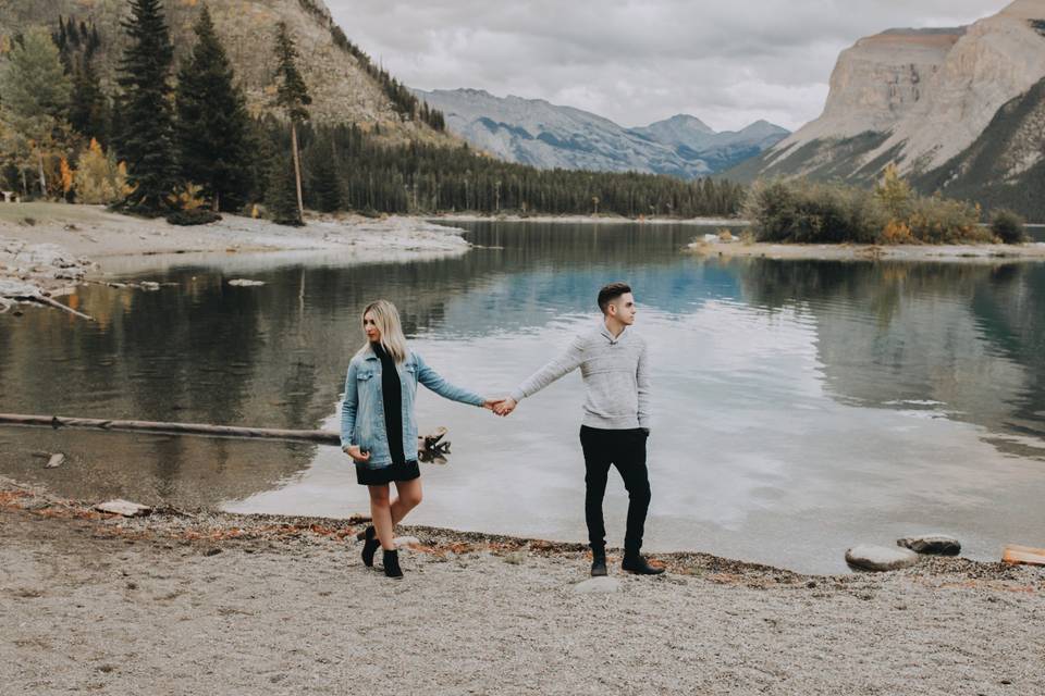 Lake Minnewanka Engagement