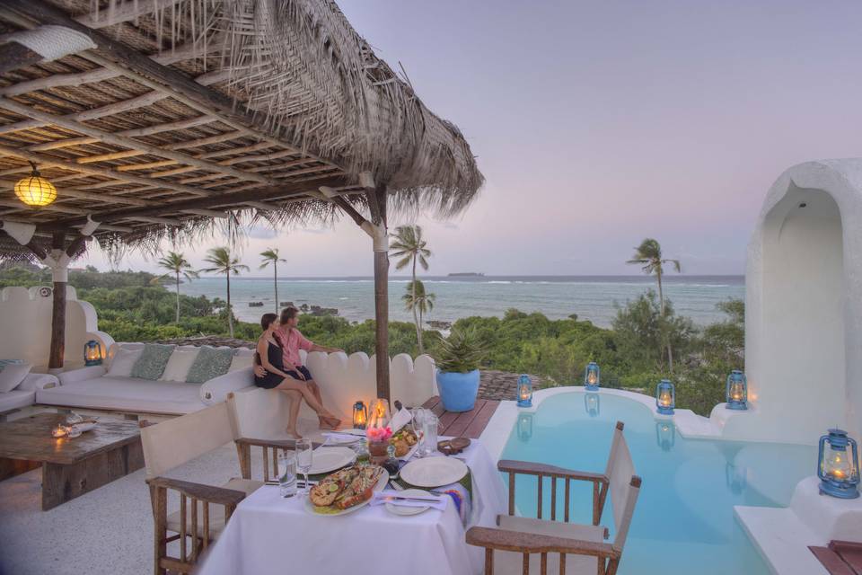 Private dining in Zanzibar