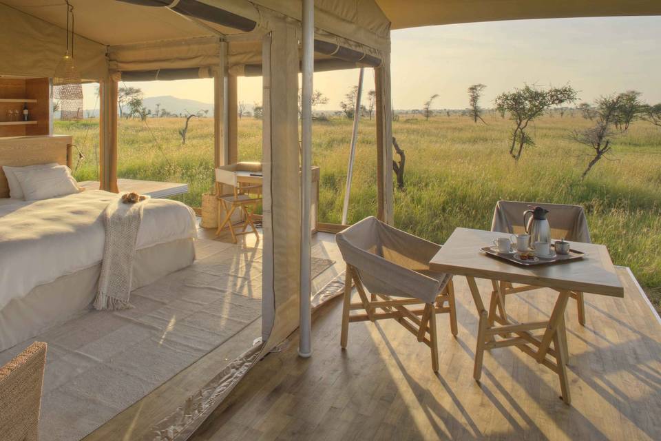 Honeymoon tent in Serengeti