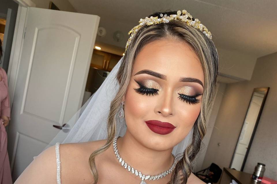 Bridal style - makeup and hair