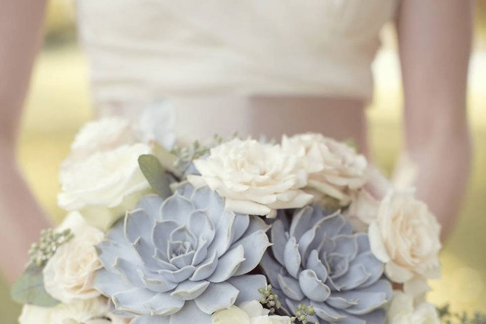 Bouquet of Succulents and Blooms