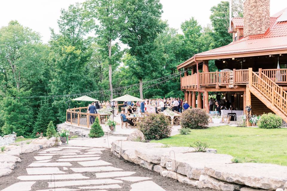 Guest entrance walkway