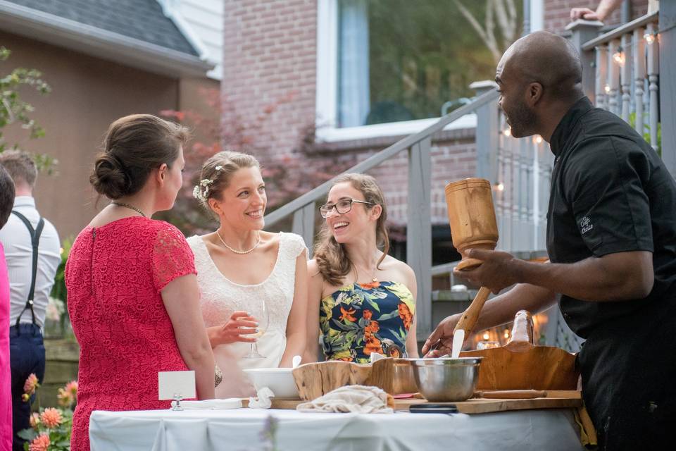 Food station catering