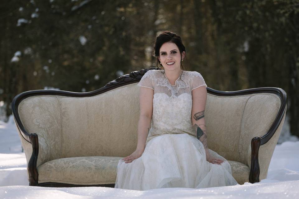 Winter wedding, BC