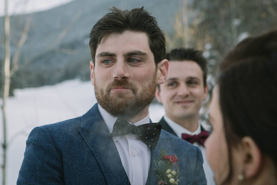 Winter wedding, BC