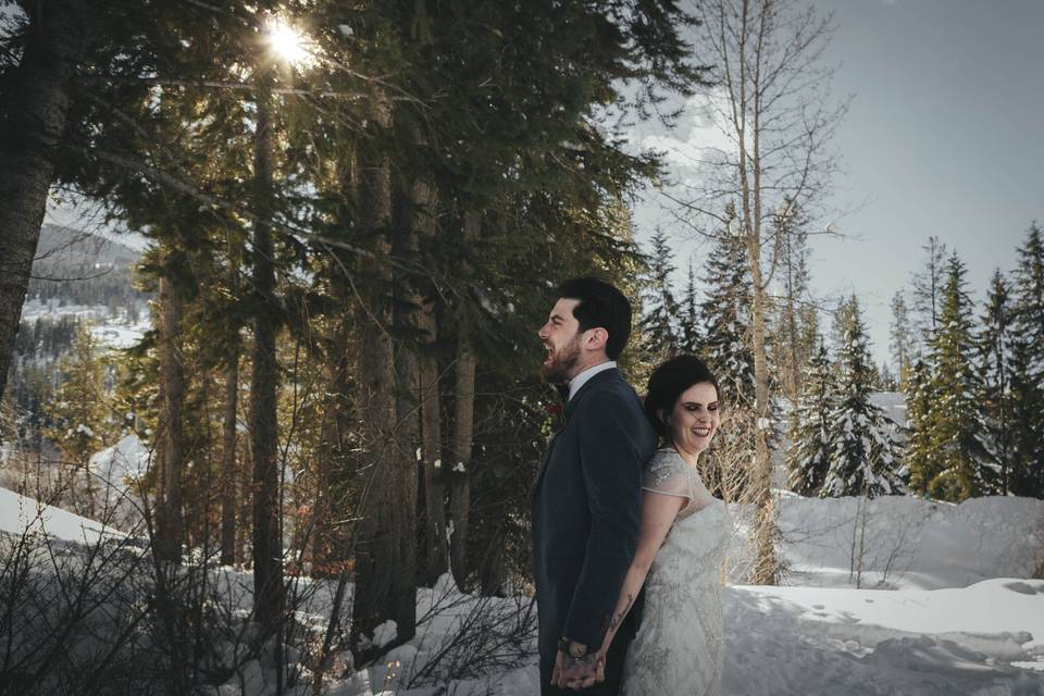 Winter wedding, BC