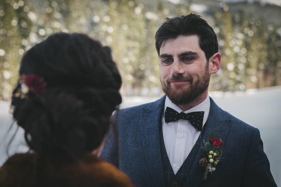 Winter wedding, BC