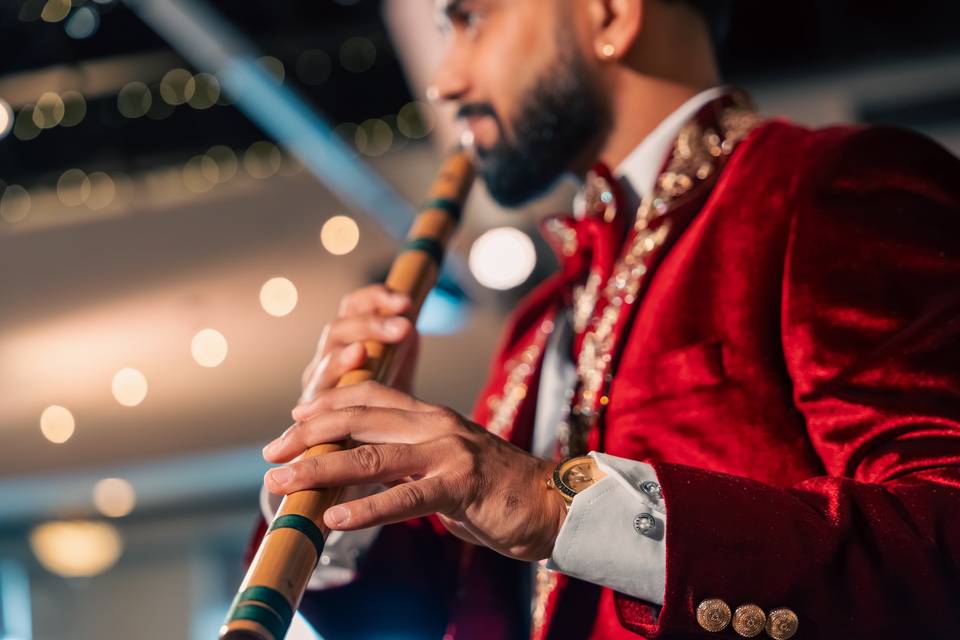 Vishal Blessings Flute Player